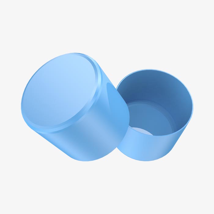 Molding of aerosol caps and cylinders in polypropylene