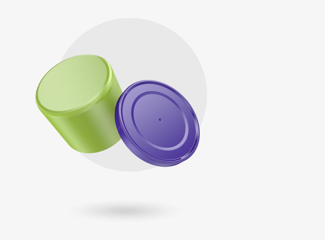 Injection molding of aroma-preserving caps, cylinders, and lids