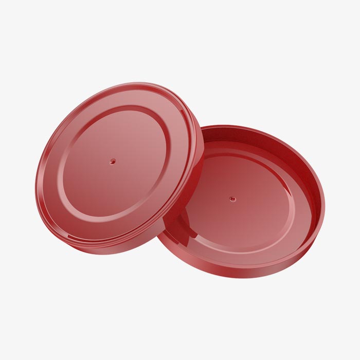 Molding of aroma-preserving lids for food packaging